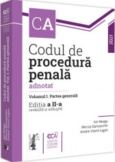 Codul de procedura penala adnotat volumul I. Partea generala editia a II a