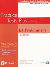 Cambridge English Qualifications: B1 Preliminary New Edition Practice Tests Plus Student's Book with key, Paperback