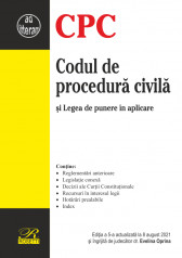 Codul de procedura civila si Legea de punere in aplicare 8 august 2021