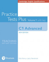 Cambridge English Qualifications: C1 Advanced Volume 1 Practice Tests Plus with key, Paperback