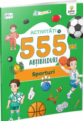 Activități cu 555 abțibilduri - Sporturi. Stick it!