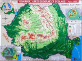 Harta fizica Romania
